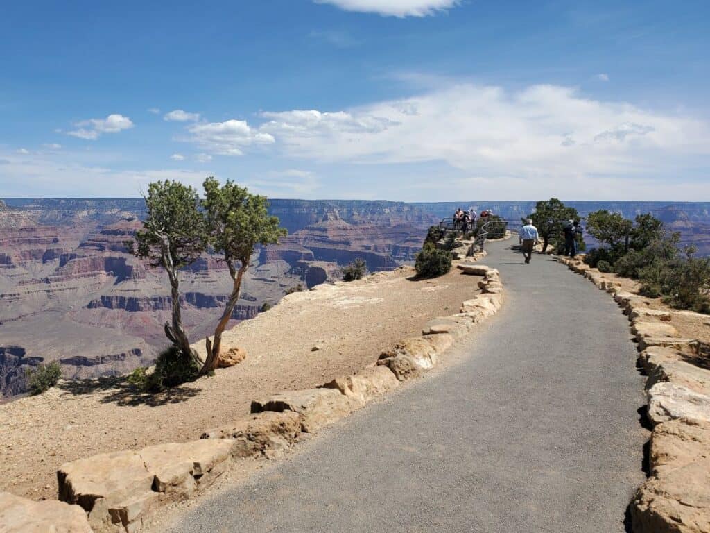 This Grand Canyon overlook has views into the canyon